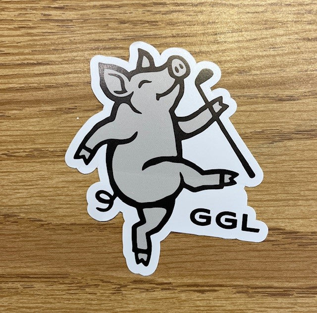 Single Dancing Pig Sticker