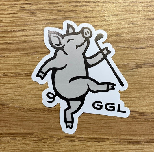 Single Dancing Pig Sticker